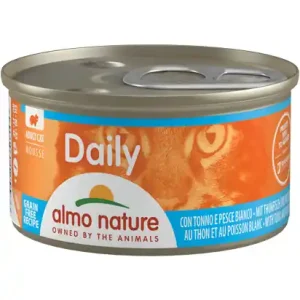 Sonderangebot Sparpaket 24 x 85 g Almo Nature Daily Mousse mit Thunfisch und Kabeljau Katzen Nassfutter